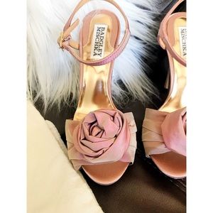 Badgley Mischka Rose Flower Larissa High Heels